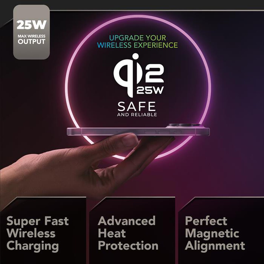 Immagine del prodotto CELLULARLINE - Pad Wireless magnetico 25W MAG PAD QI2.2-Bianco