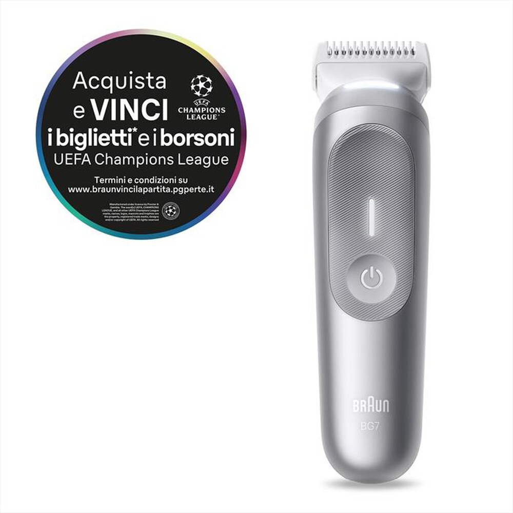 BRAUN - Rasoio BG 7550-GRIGIO