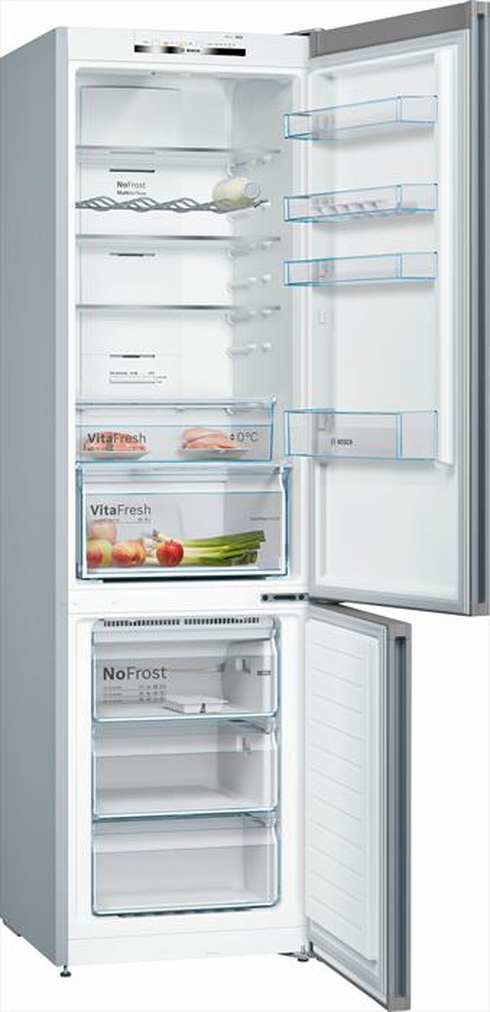 "BOSCH - Frigorifero combinato KGN39VLEB Classe E-Acciaio inossidabile"
