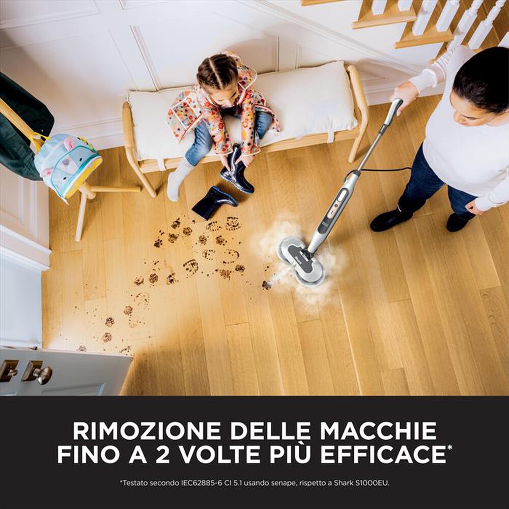 "SHARK - Scopa a vapore STEAM MOP CON STEAM BLASTER S8201EU-Bianco"
