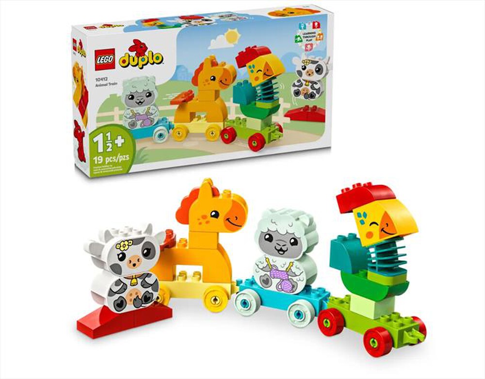 "LEGO - DUPLO Il treno degli animali - 10412-Multicolore"