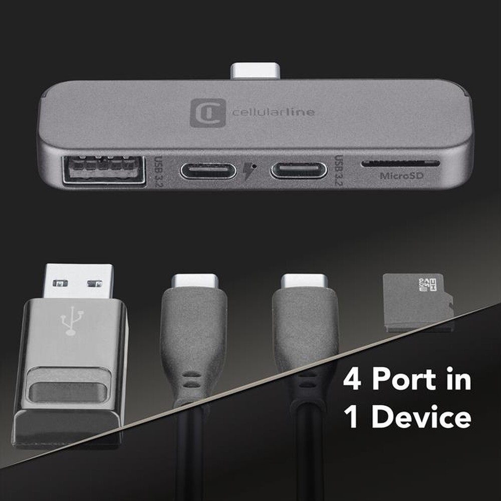 Immagine del prodotto CELLULARLINE - SMARTPHONE HUB 4-Nero