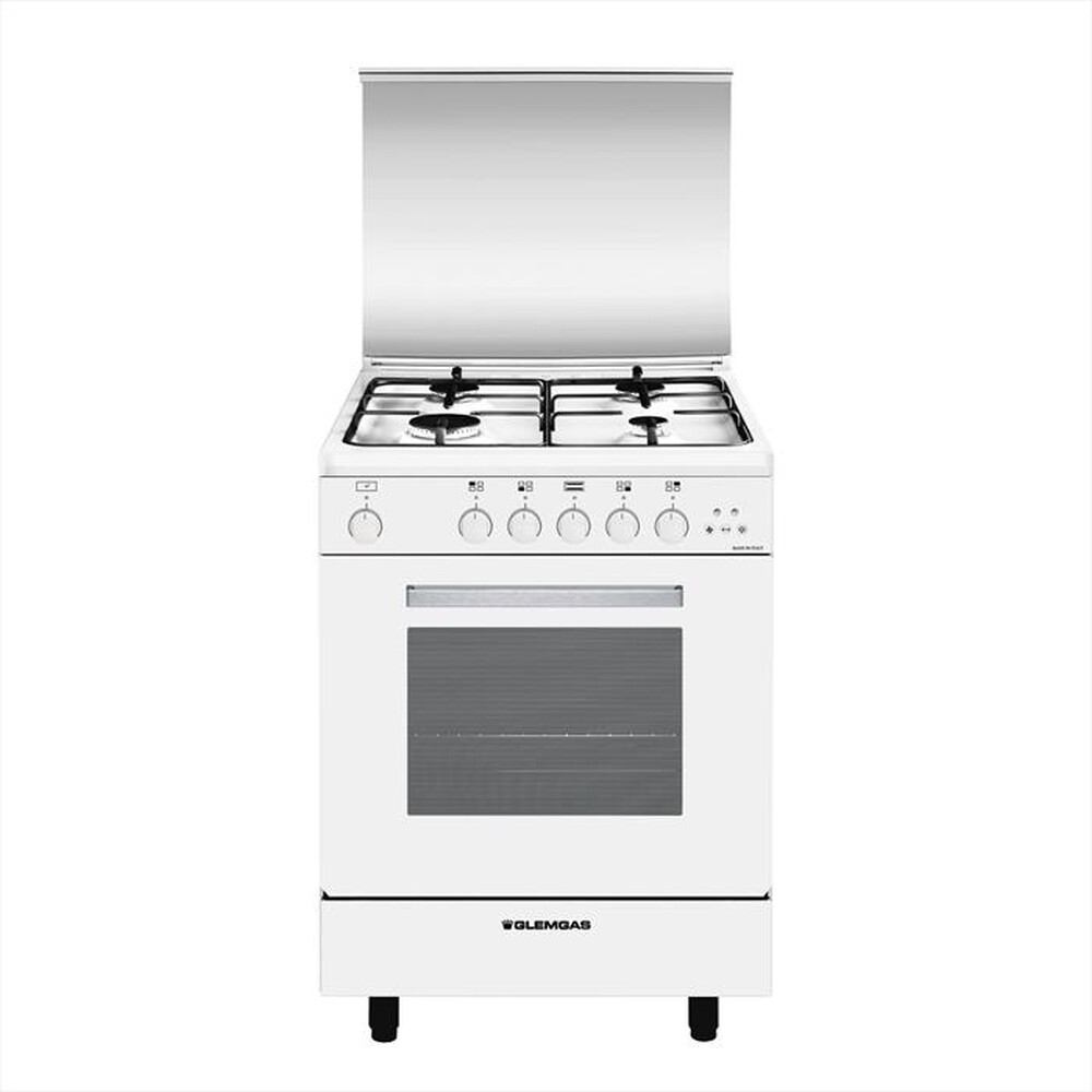 "GLEM GAS - Cucina a gas A654VX Classe A-Bianco"