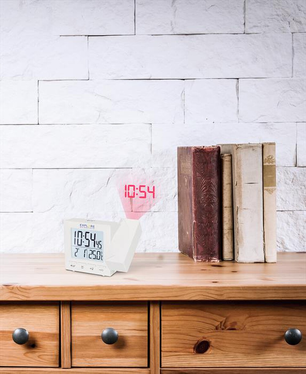 Immagine del prodotto EXPLORE SCIENTIFIC - RDP1001 OROLOGIO RADIOCONTROLLATO CON PROIEZIONE-White