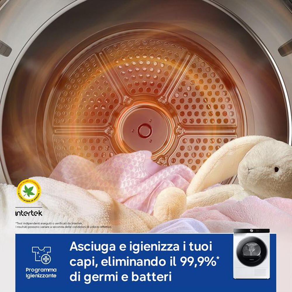 Immagine del prodotto SAMSUNG - Asciugatrice DV90DG6845LKU3 9Kg Classe A-Bianco