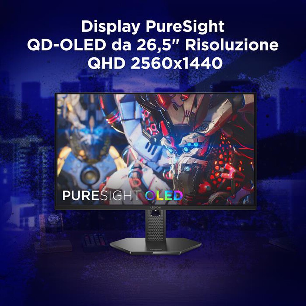 Immagine del prodotto LENOVO - Monitor OLED 26,5" LEGION 27Q-10 OLED 67E1GAC1IT-Black