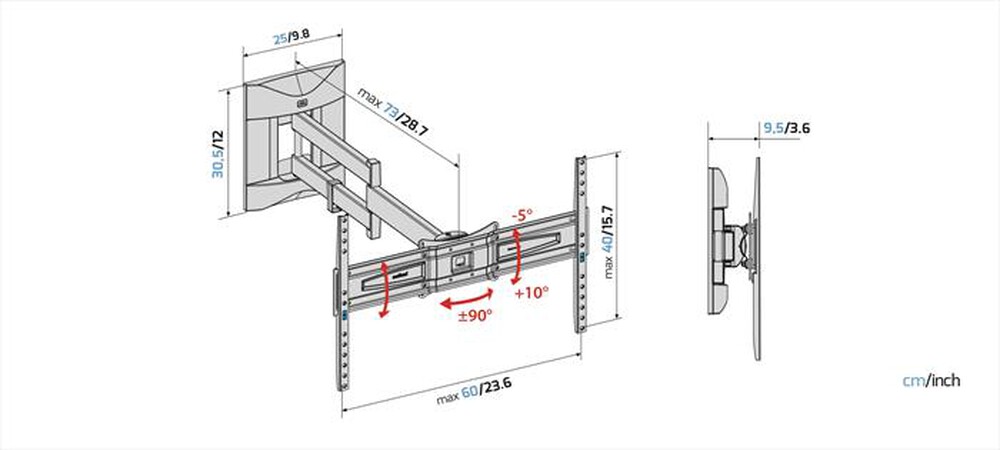 Immagine del prodotto MELICONI - Supporto TV SLIMSTYLE PLUS 600 SDR-Nero