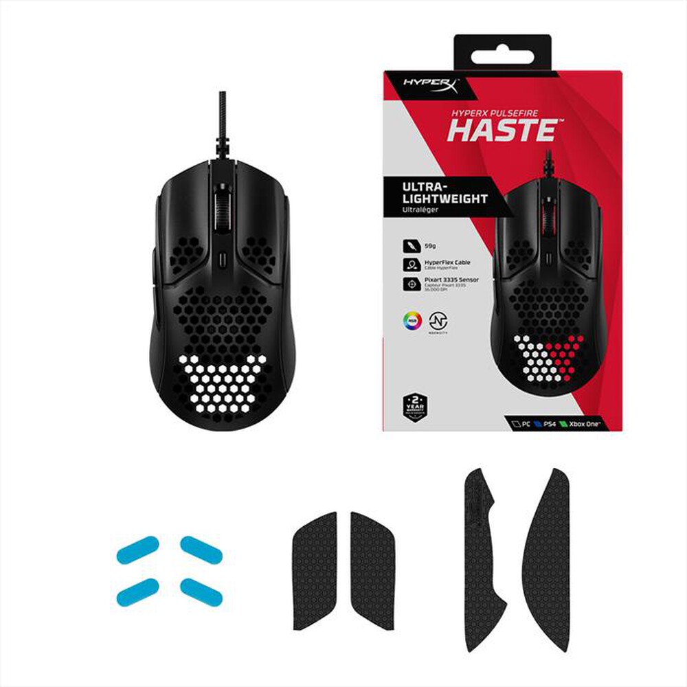 "HP - Mouse per il gaming PULSEFIRE HASTE-Nero"