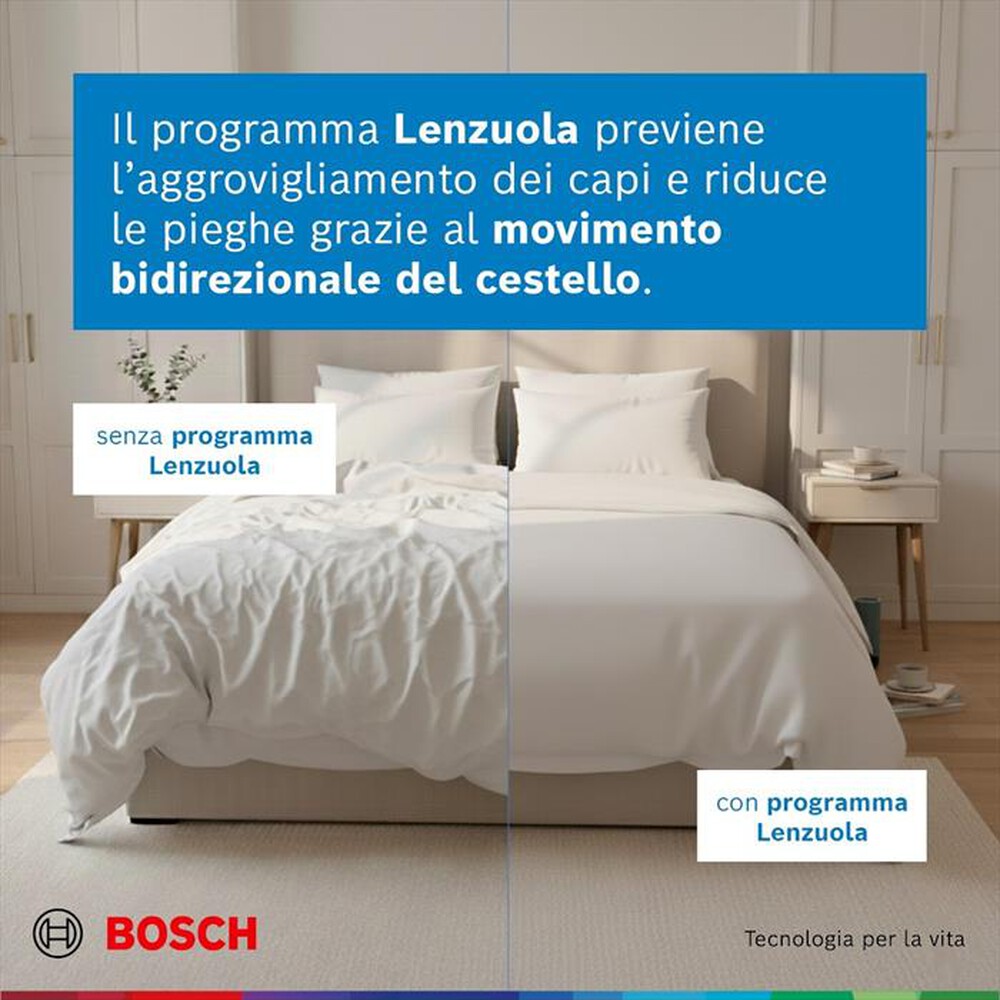 Immagine del prodotto BOSCH - Asciugatrice Serie 6 WQG243D9IT 9Kg Classe C-Bianco