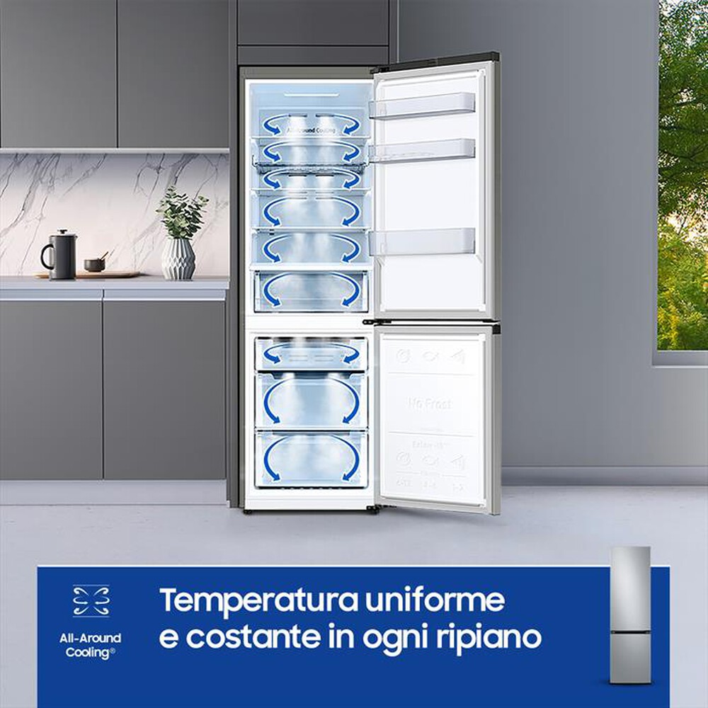 "SAMSUNG - Frigorifero combinato RB38T600DSA/EF Classe D 400l-metal inox"