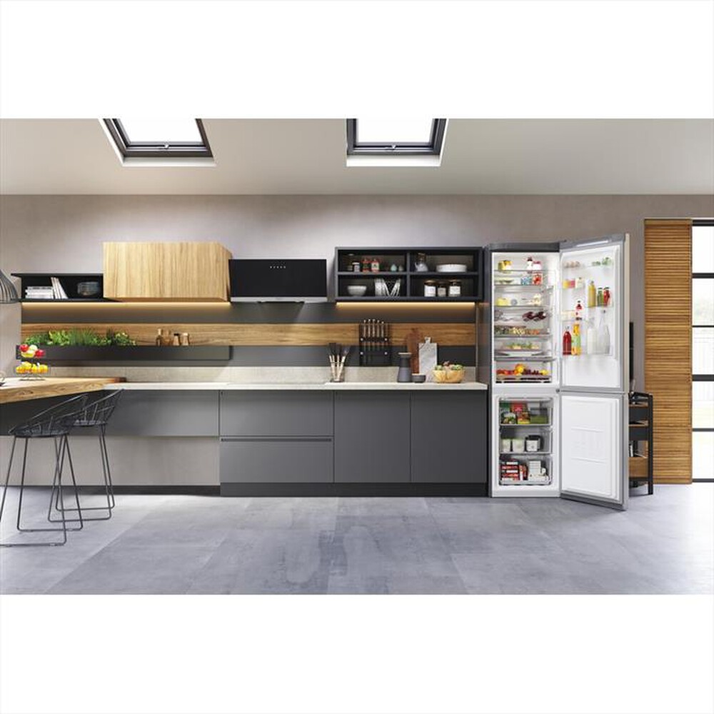 "HOTPOINT ARISTON - Frigorifero combinato HAFC9 TT43SX O3 Classe D-Acciaio inossidabile"