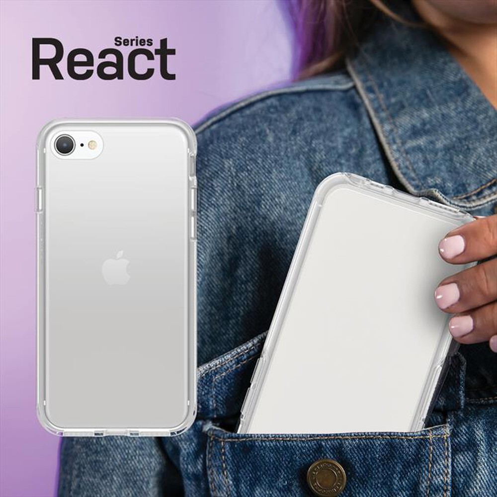 "OTTERBOX - REACT - CUSTODIA PER IPHONE SE 2020/8/7-trasparente"