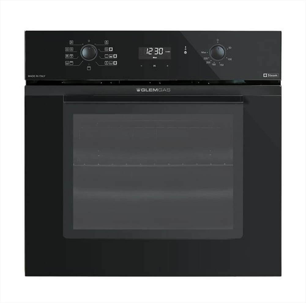 "GLEM GAS - Forno incasso elettrico GFU98BK-S6V3 Classe A-Nero Lucido"