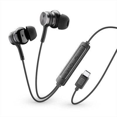 CELLULARLINE - Auricolare in-ear USB-C con ANC VIPER-Nero