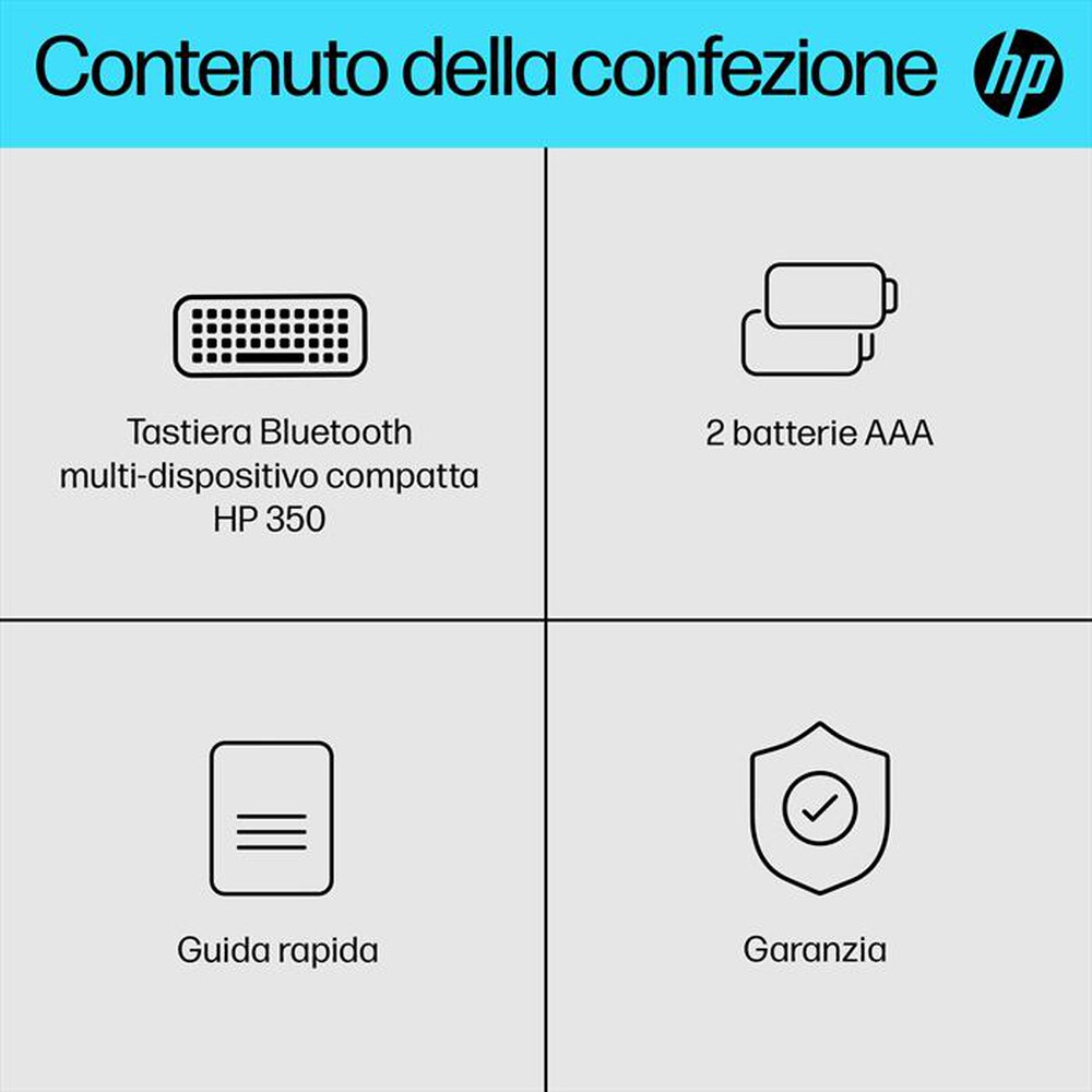 Immagine del prodotto HP - TASIERA BLUETOOTH 350-Nera