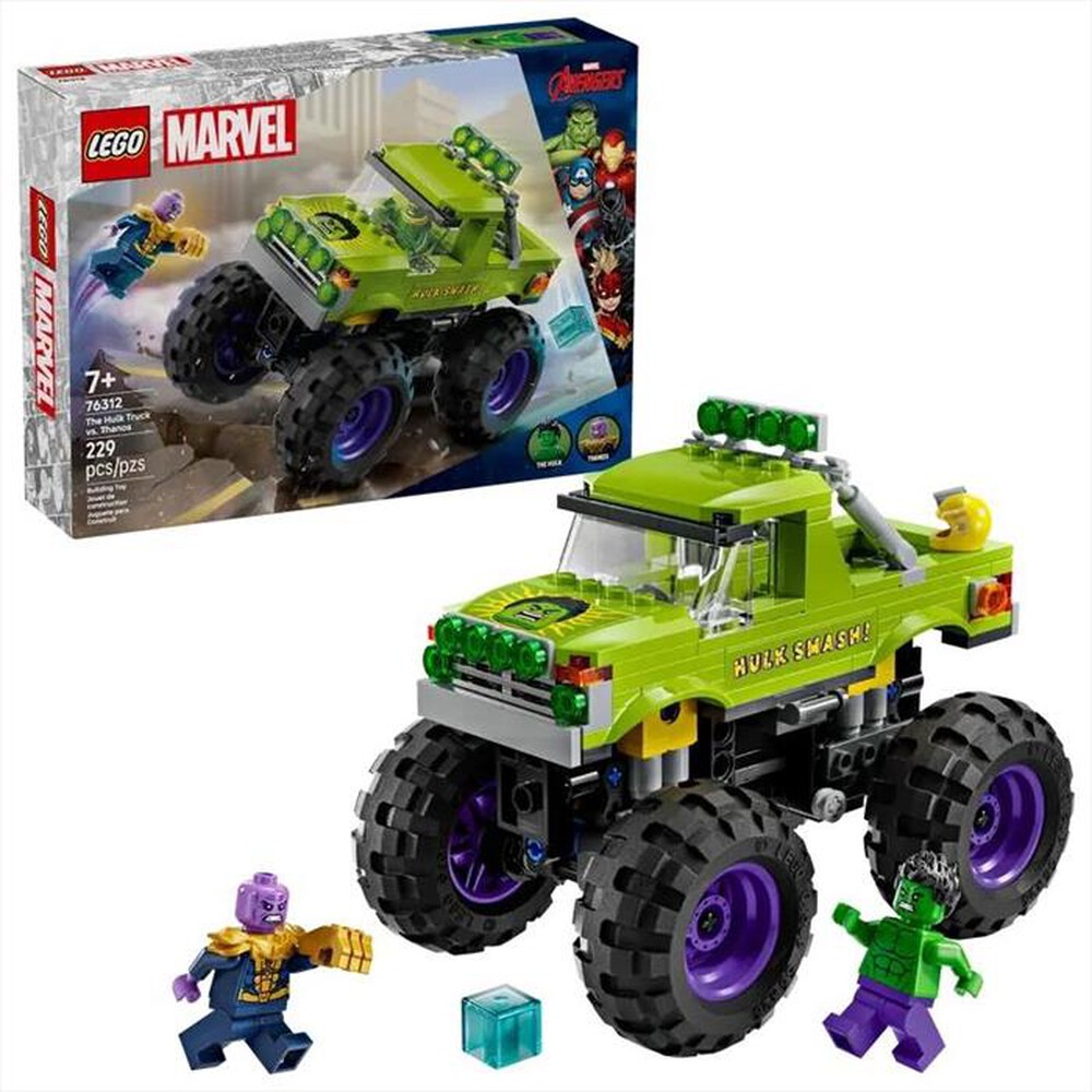 "LEGO - MARVEL Truck di Hulk contro Thanos - 76312-Multicolore"