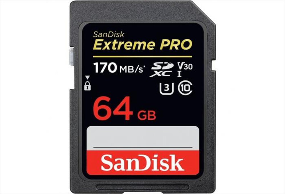 "SANDISK - SCHEDA DI MEMORIA SDXC EXTREME PRO 64GB-Nero"