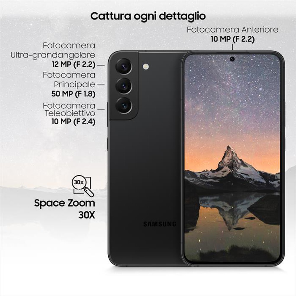 "SAMSUNG - GALAXY S22+ 128GB-Phantom Black"