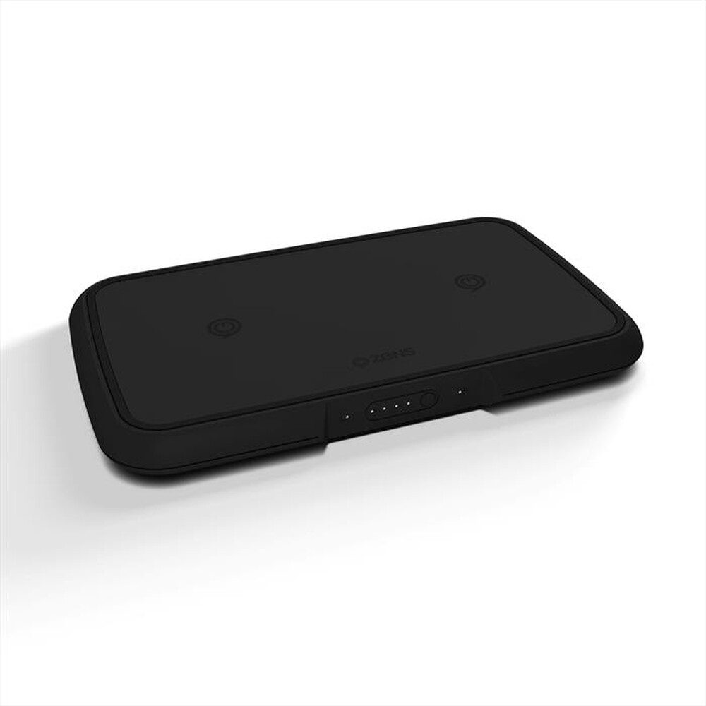 "ZENS - BATTERIA ESTERNA WIRELESS QI DOPPIA 9000 MAH NERO-NERO"