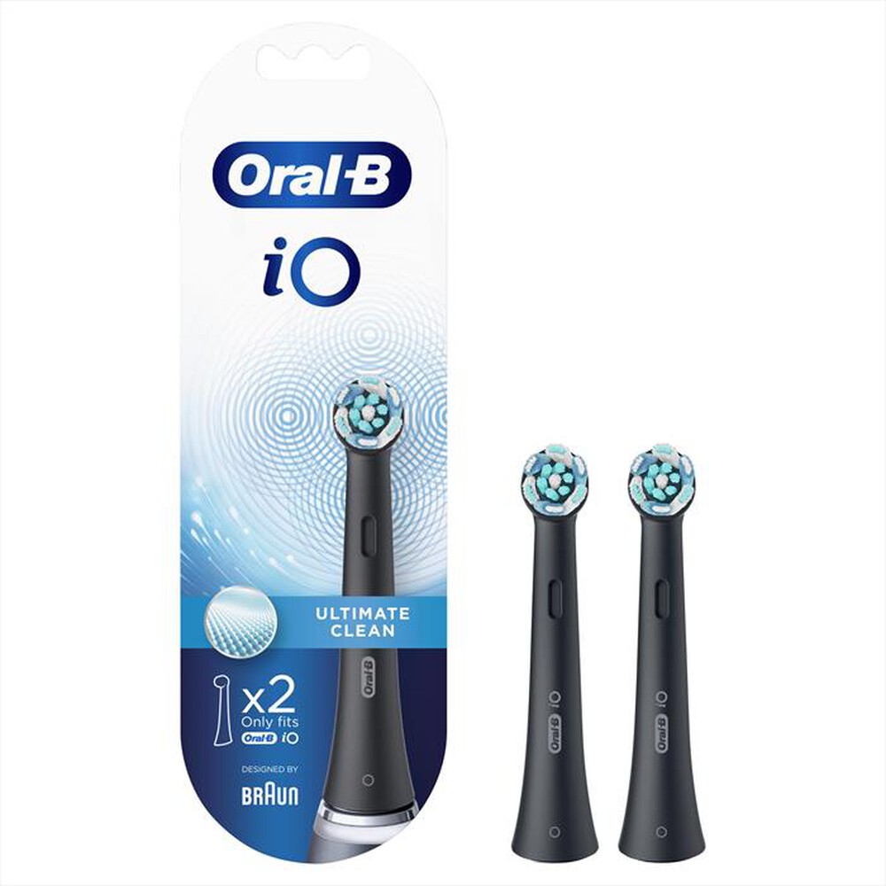 "ORAL-B - Testine IO Ultimate Clean 2 pezzi-Nero"