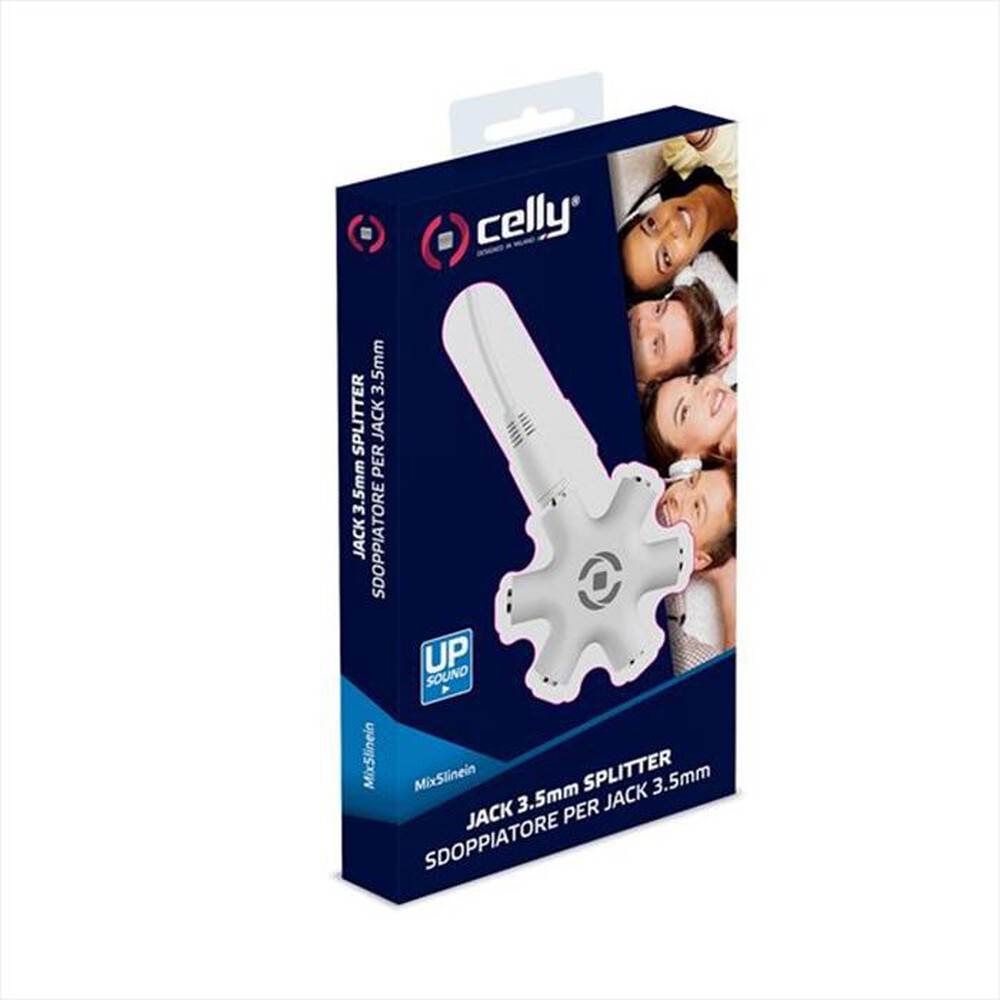 "CELLY - MIX5LINEIN35WH - MIX 5 INPUT JACK 3.5MM-Bianco"