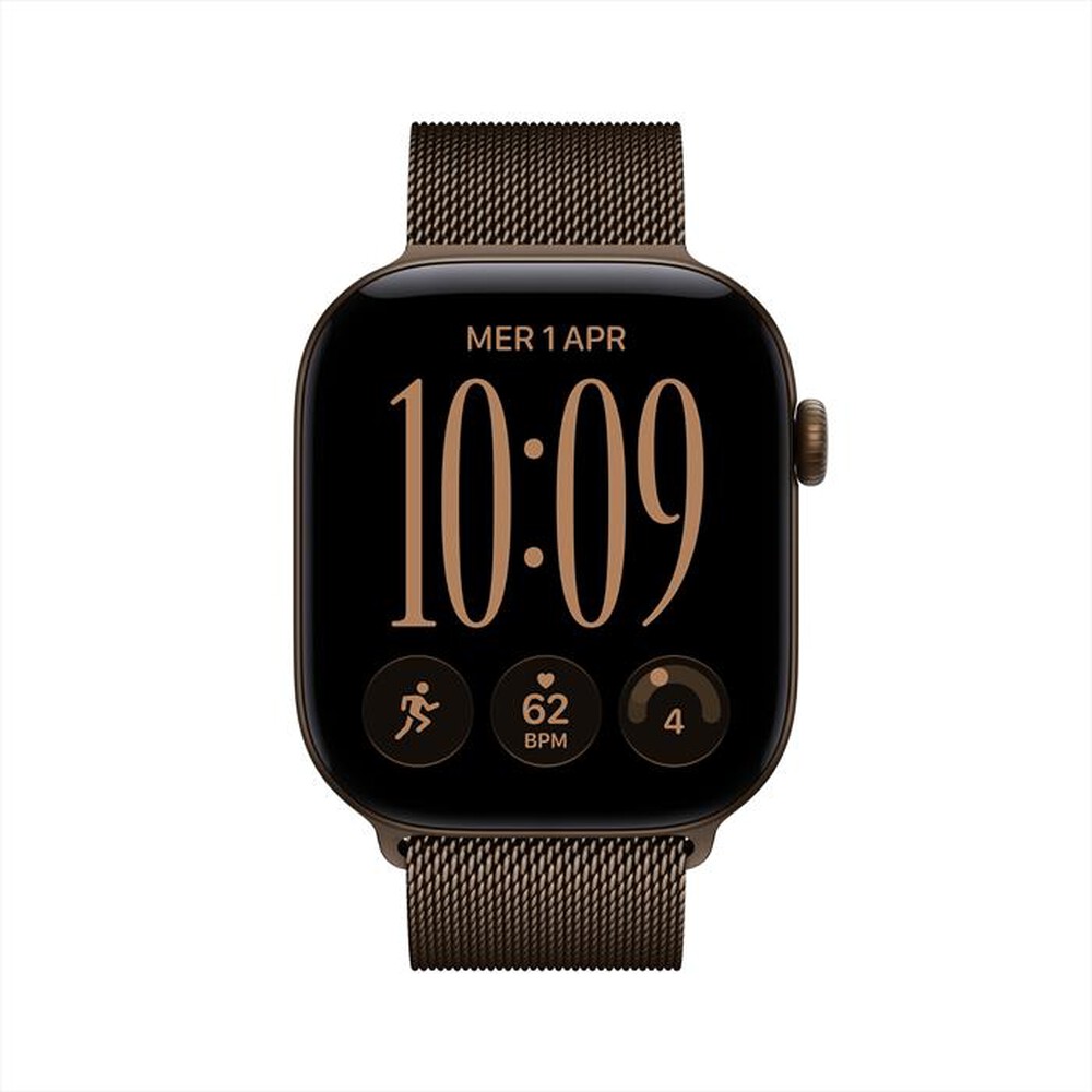 Immagine del prodotto APPLE - Watch Series 12 GPS 46mm Alluminio Bronzo Scuro-Loop milanese Bronzo - M/L