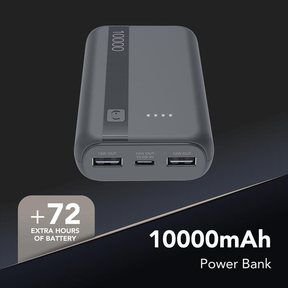 Immagine del prodotto CELLULARLINE - Powerbank ESSENTIAL 10000-Grigio