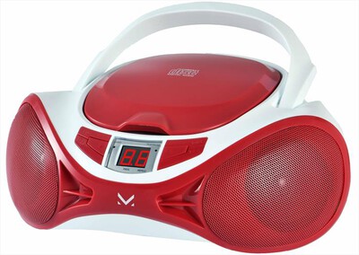 MAJESTIC - Lettore CD portatile AH1262RAXRD-Rosso