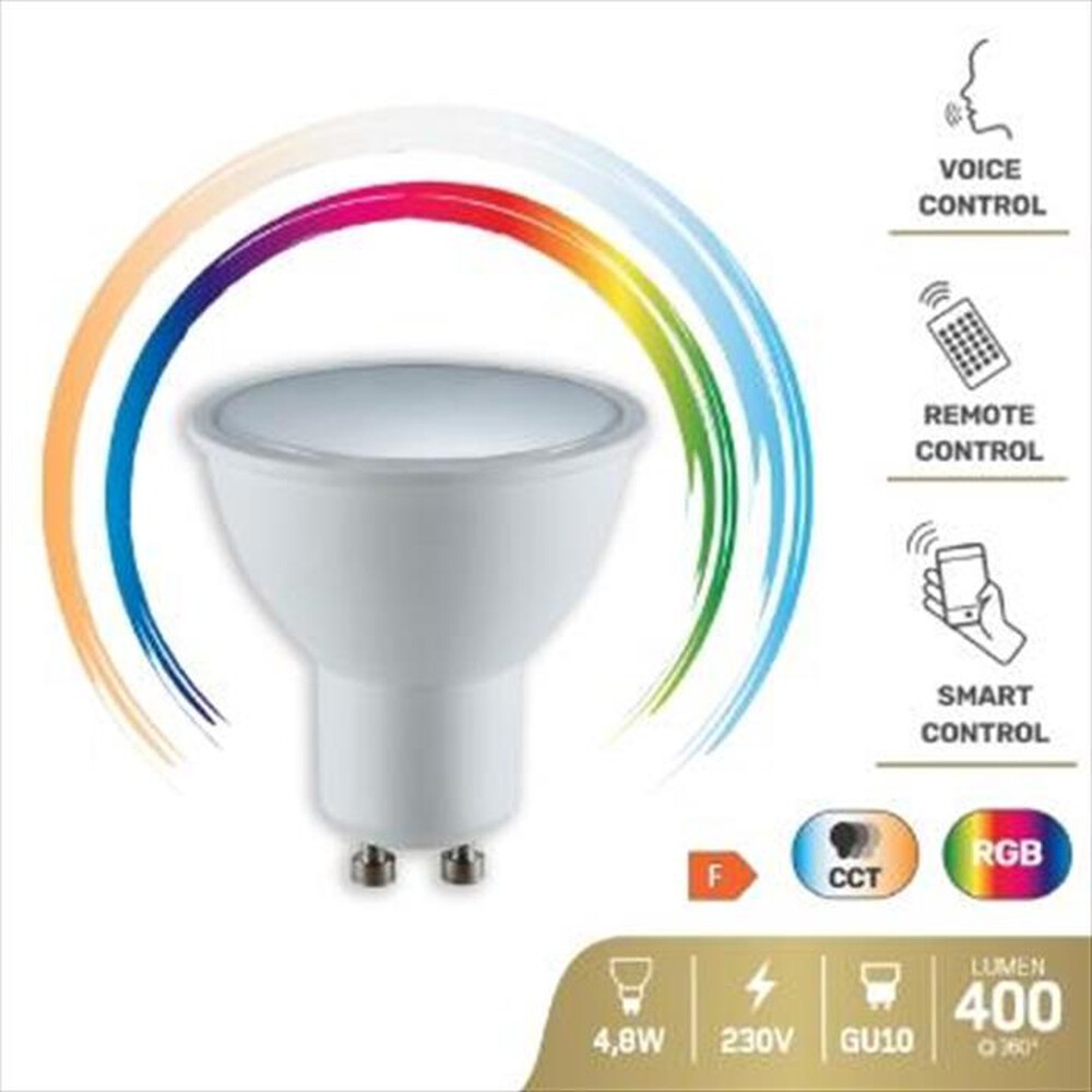 Immagine del prodotto ONLIGHT - HEYSPOT - FARETTO SMART WI-FI LED GU10 RGB E CCT-Bianco