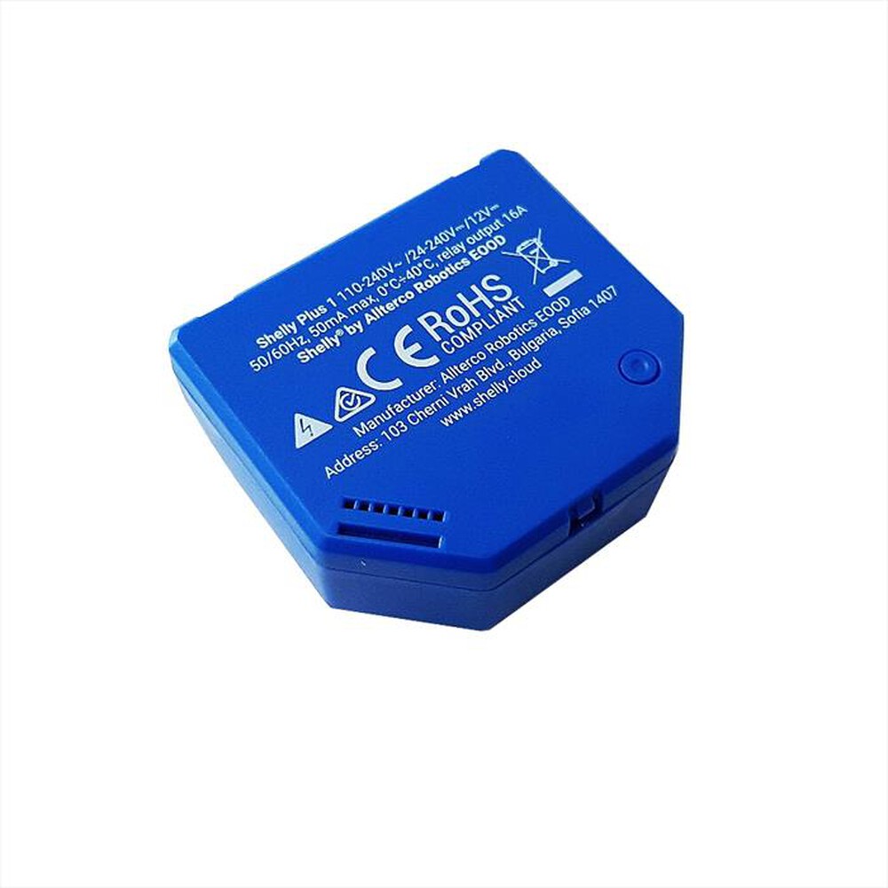 Immagine del prodotto SHELLY - Dispositivo Bluetooth e Wi-Fi PLUS 1-Blue