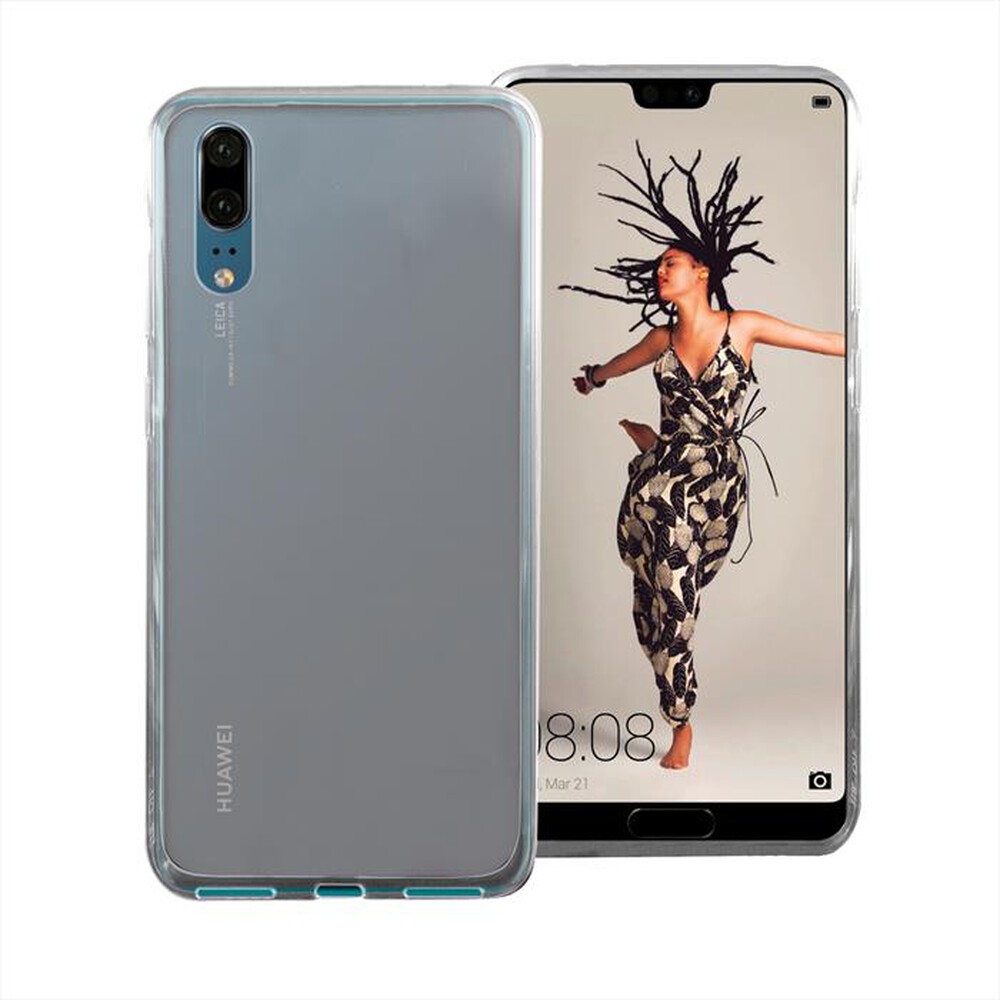 "PHONIX - HUP20GPW Cover GEL HUAWEI P20-Bianco traslucido"