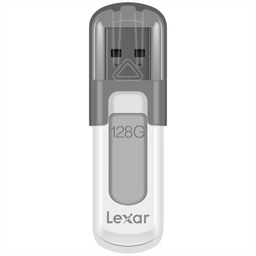 "LEXAR - 128GB JUMPDRIVE® V100 USB 3.0-Grigio/Bianco"