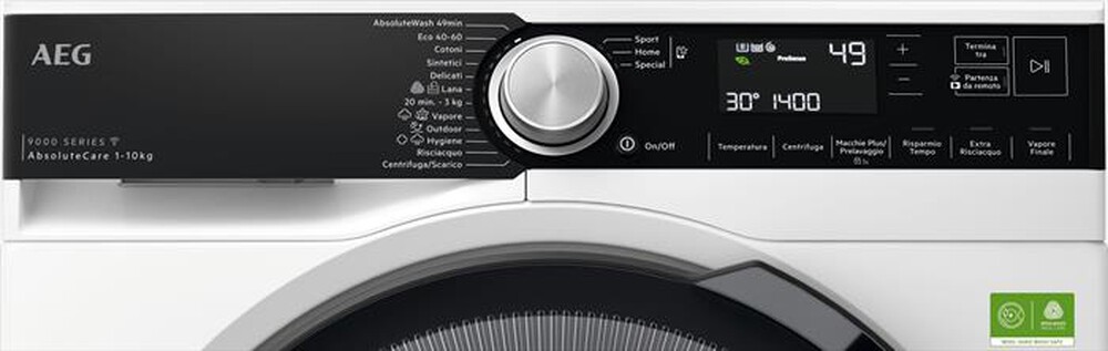 "AEG - Lavatrice LR9FA104SY 10 Kg Classe A-Bianco"