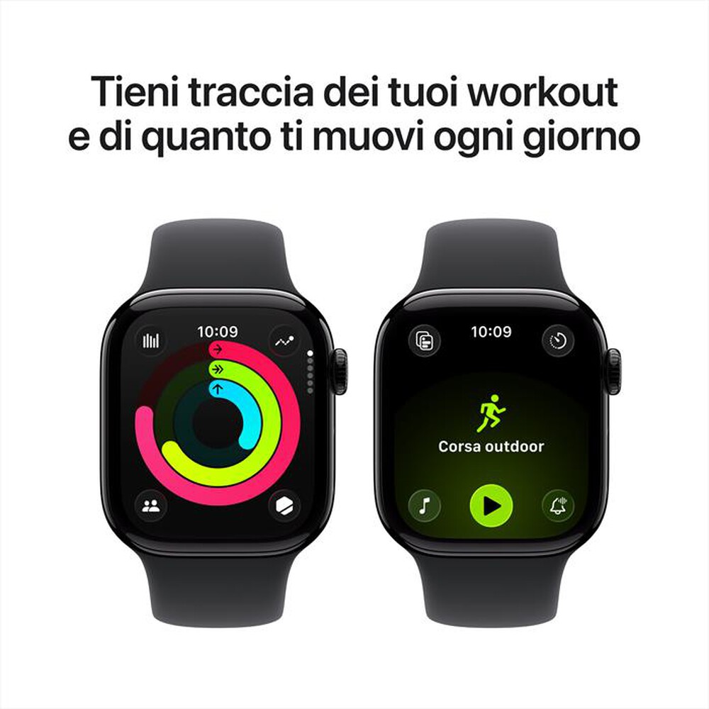 Immagine del prodotto APPLE - Watch Series 11 GPS 42mm Alluminio-Jet Black Sport Band Nero M/L
