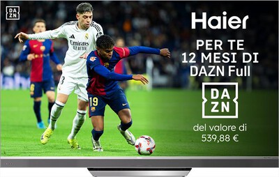 HAIER - Smart TV MINI LED UHD 4K 65" H65M95EUX 144Hz-Nero