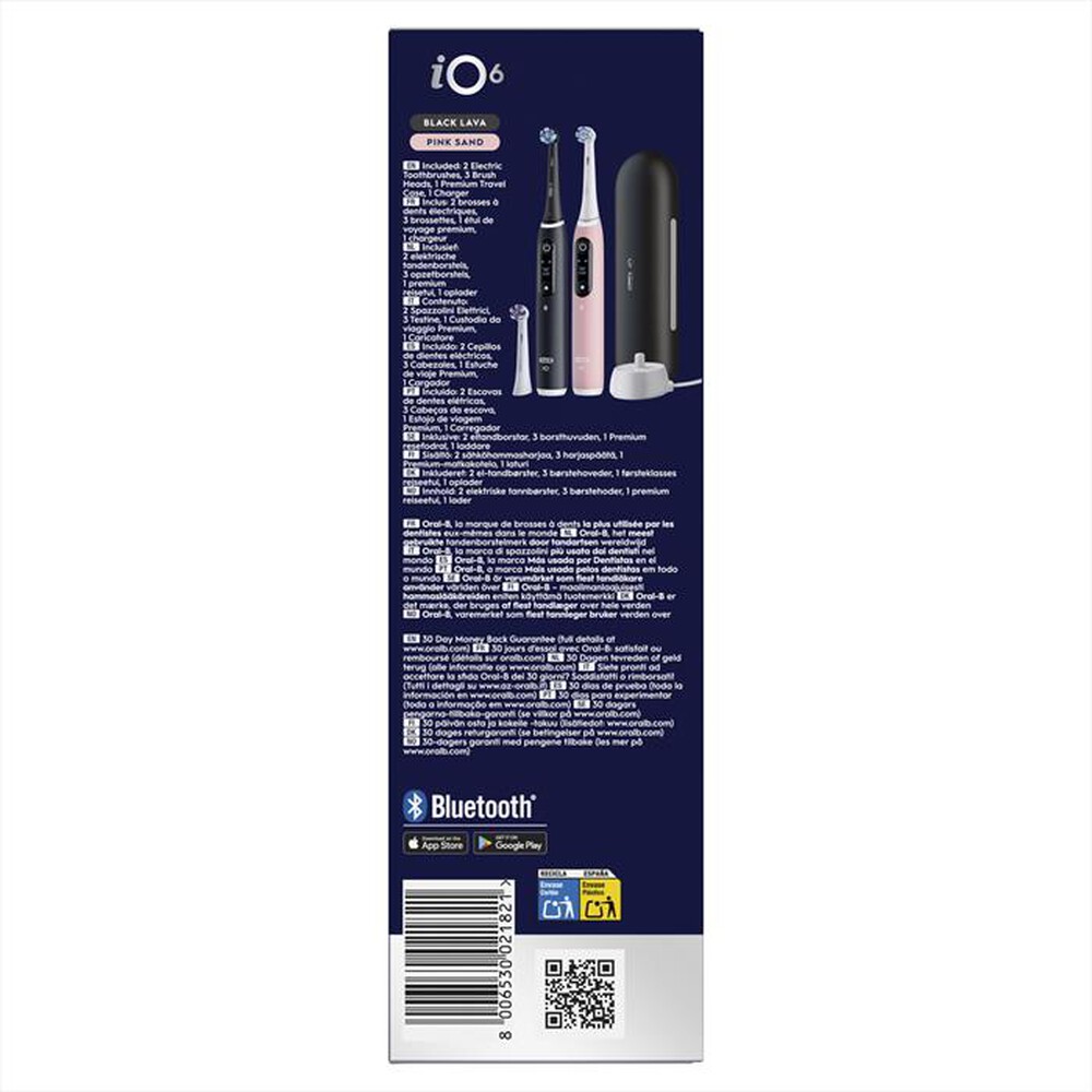 Immagine del prodotto ORAL-B - Spazzolino elettrico IO6 DUO BOX-NERO/ROSA