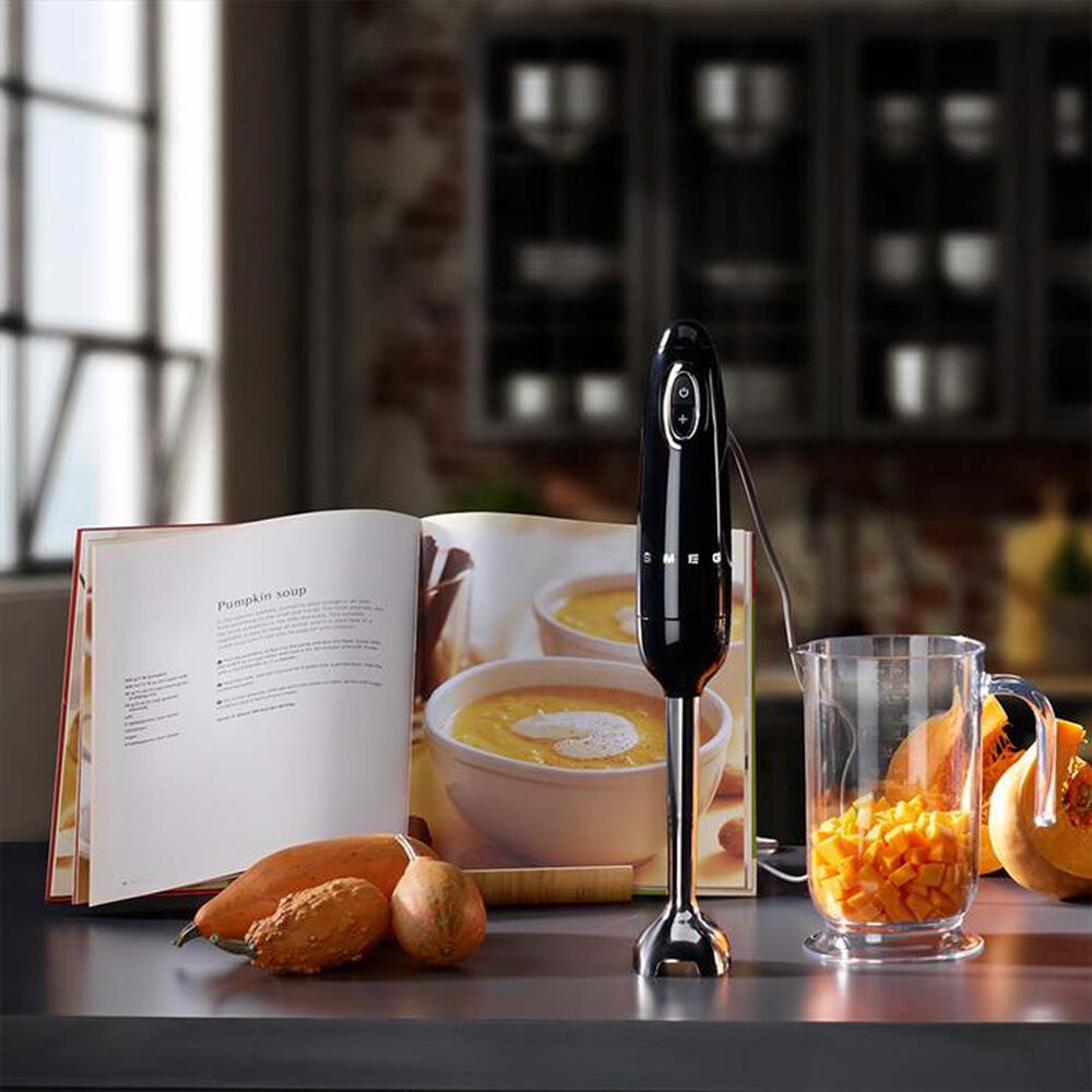 "SMEG - Frullatore Immersione 50's Style – HBF02BLEU-nero"