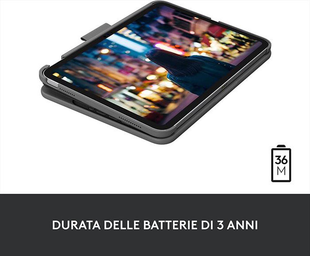 "LOGITECH - Custodia iPad (10ª generazione) Slim Folio"