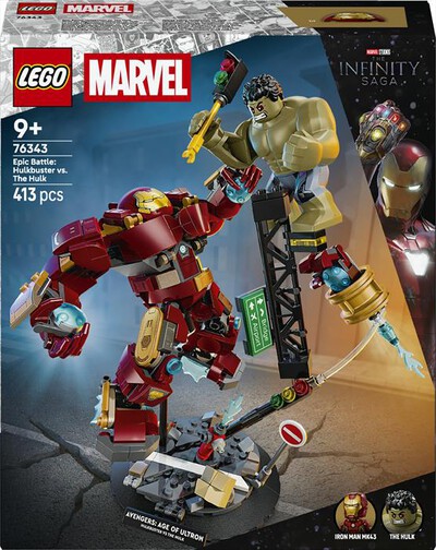 LEGO - MARVEL BATTAGLIA EPICA: HULKBUSTER VS HULK 76343-Multicolore