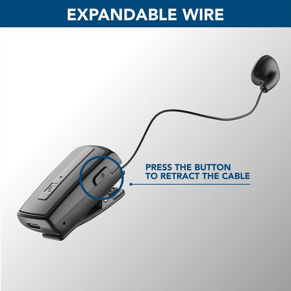 Immagine del prodotto CELLULARLINE - BTCLIPARDP Auricolari Bluetooth-Nero