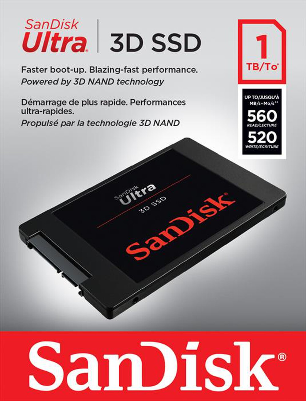 "SANDISK - SSD INTERNA ULTRA 3D 1TB"