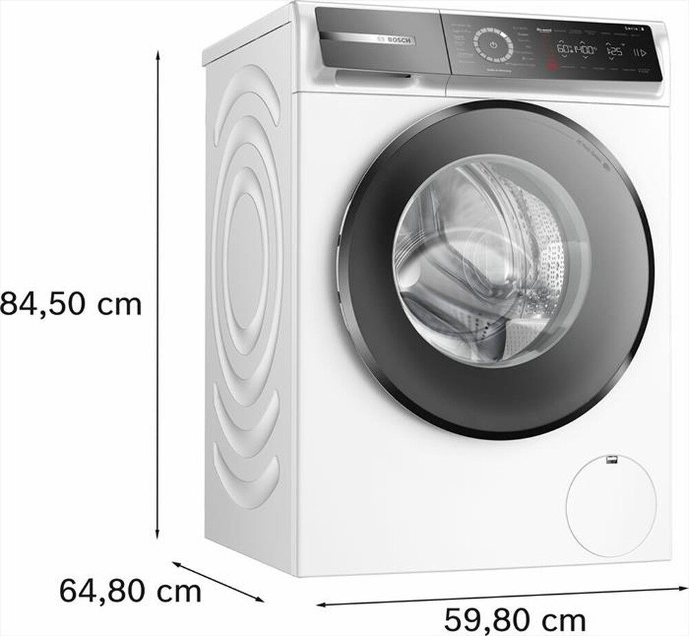 "BOSCH - Lavatrice WGB24400IT 9 Kg Classe A-Bianco"
