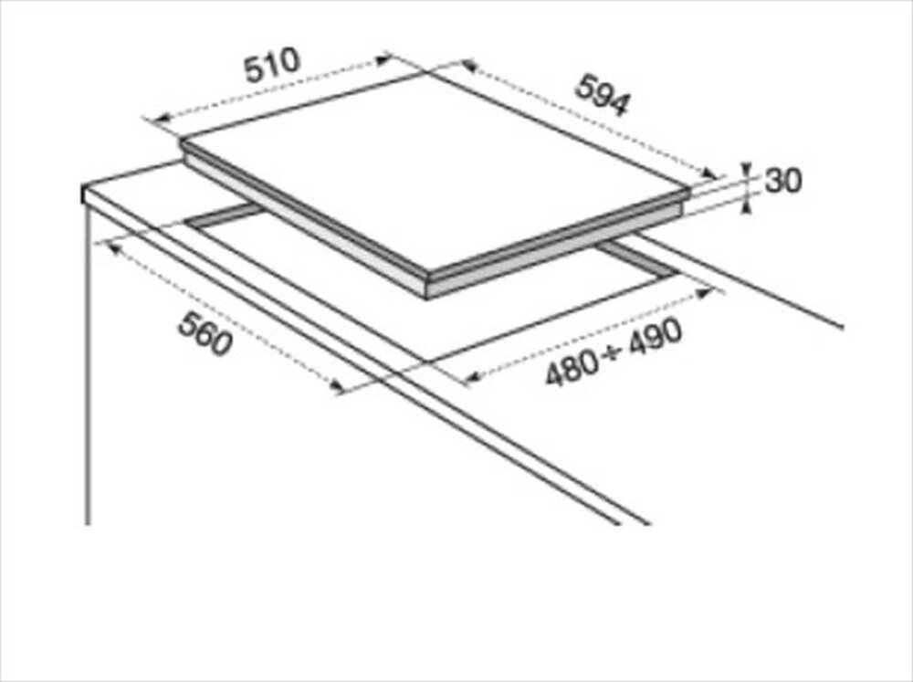 Immagine del prodotto ELECTROLUX - Piano cottura a gas RGG6243LON 4 fuochi 59,4cm-SABBIA