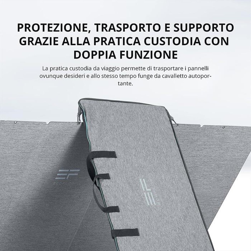 "ECOFLOW - Pannello solare portatile 400W-nero"