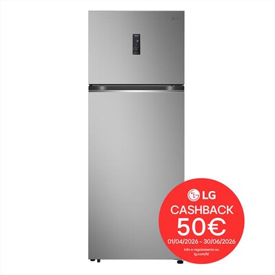 LG - Frigorifero 2 porte GTBV44PYBKD Classe E 461L-Argento