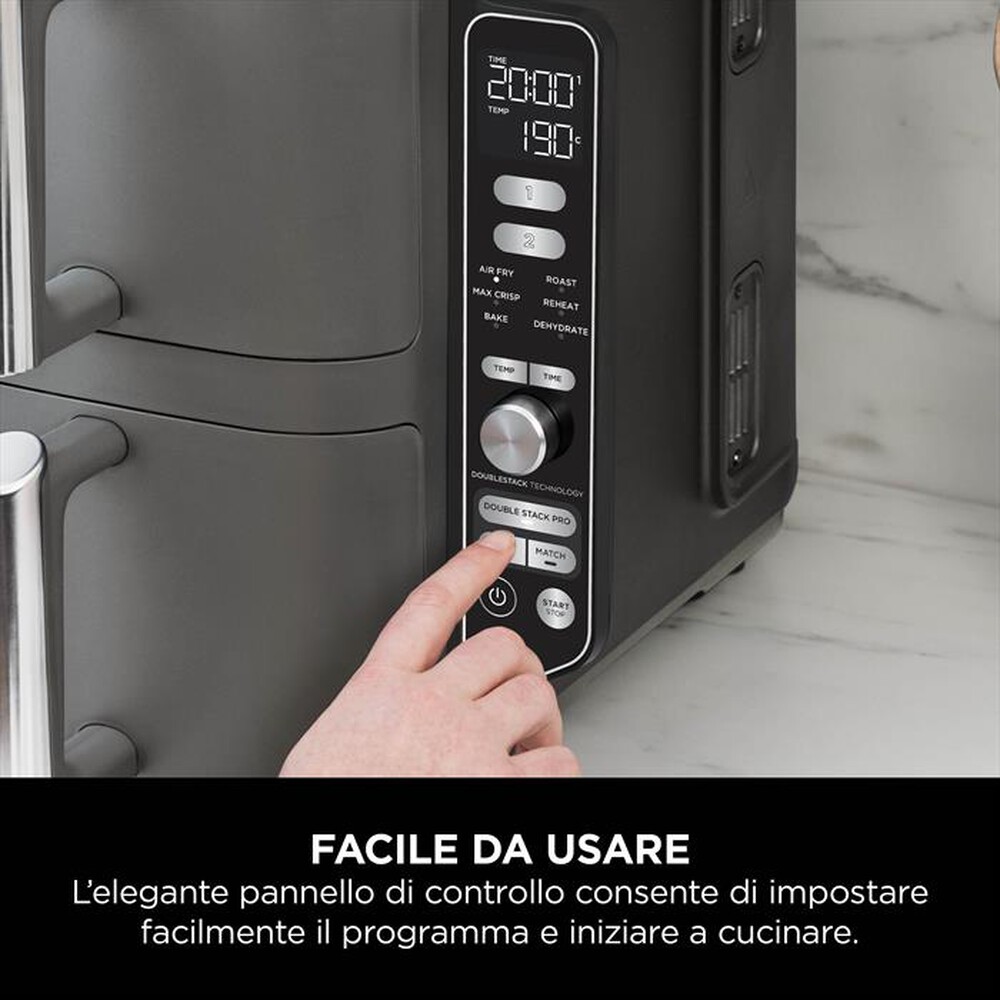 "NINJA - FRIGGITRICE AD ARIA 9,5 LT SL400EU-Grigio"