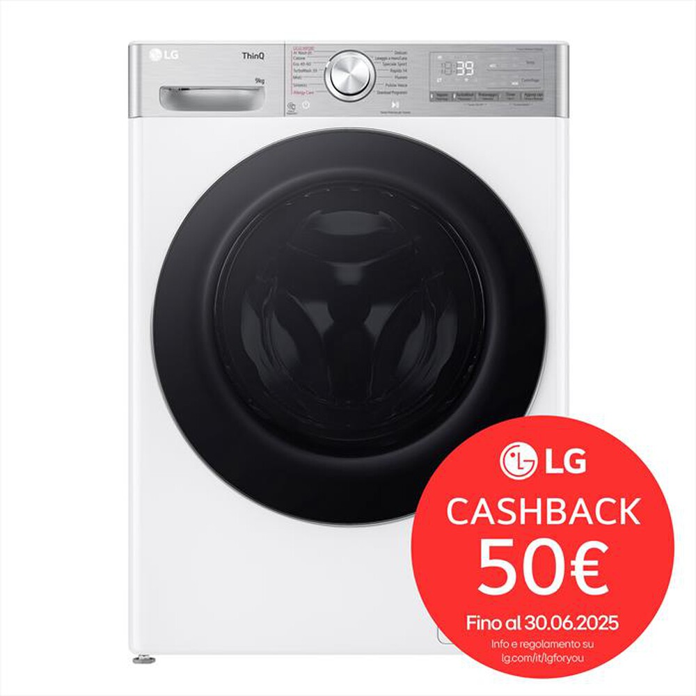 "LG - Lavatrice AI DD R9 F4R9009TPWC 9kg Classe A-Bianca"