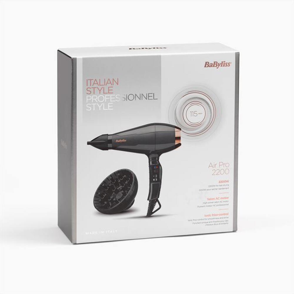 "BABYLISS - Asciugacapelli 6719DE-GRIGIO/BRONZO"