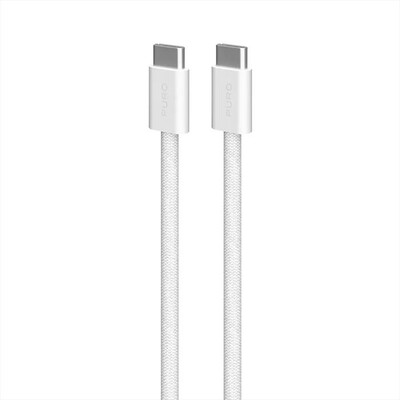 SBS - Cavo in tessuto da USB-C a USB-C PUCCCFABK415MTWHI-Bianco