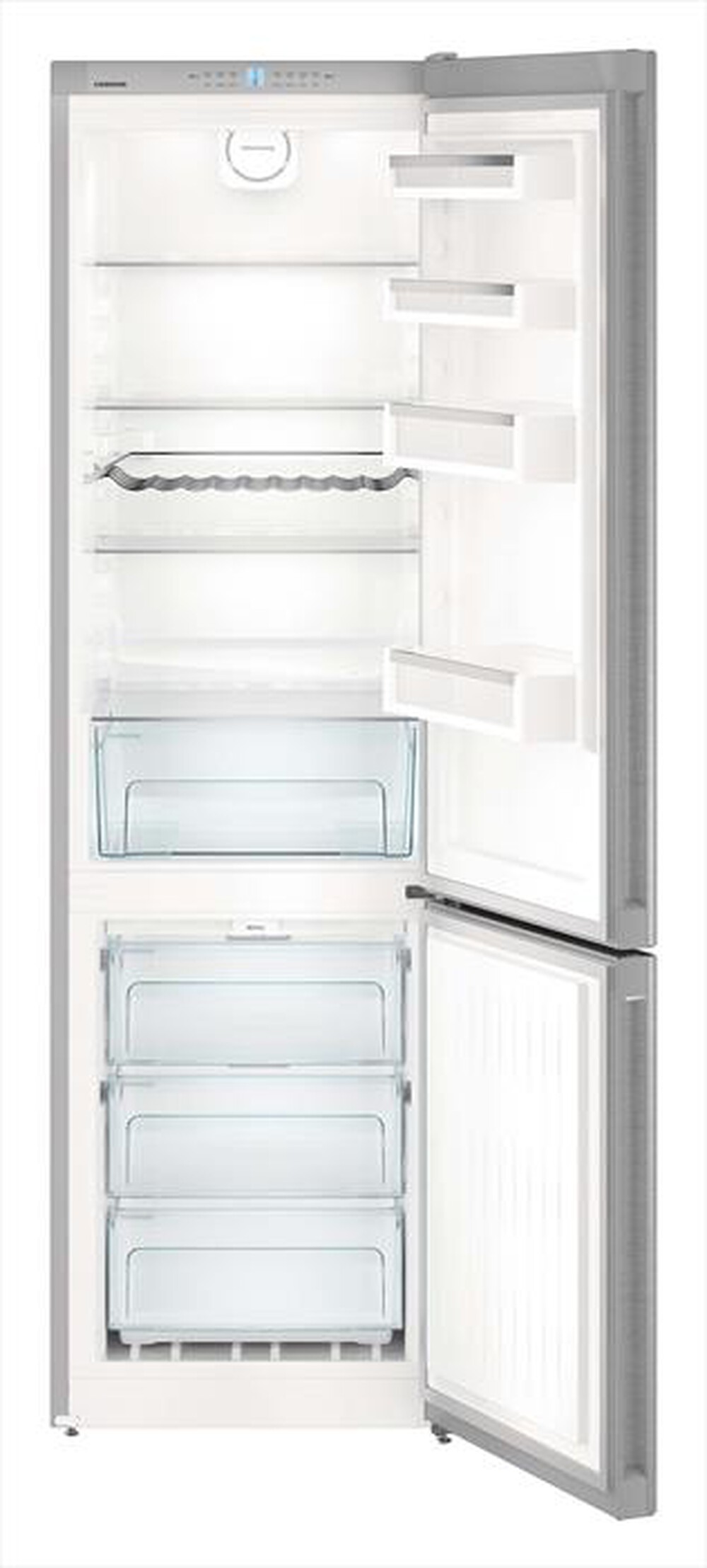 "LIEBHERR - Frigorifero combinato CNEF 4813-23 Classe E 368lt-Acciaio"